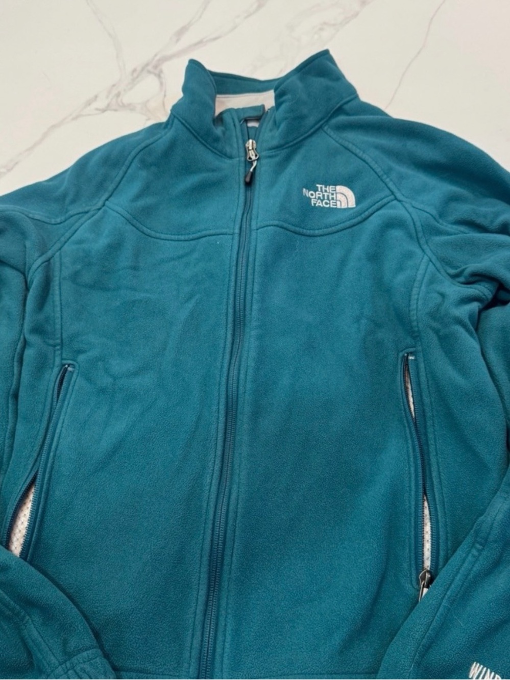 The North Face Teal Full-Zip Fleece Jacket